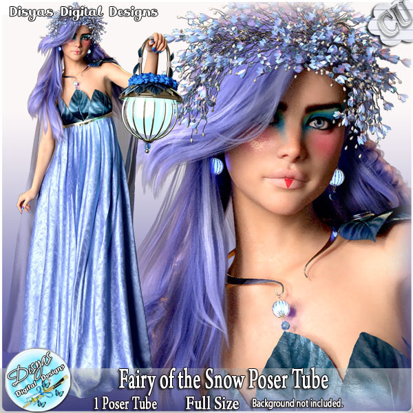 FAIRY OF THE SNOW POSER TUBE CU - FS by Disyas - Click Image to Close